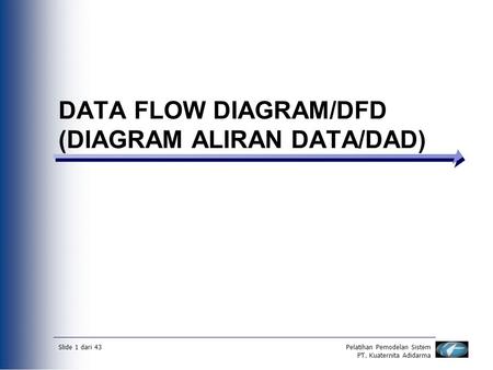 DATA FLOW DIAGRAM/DFD (DIAGRAM ALIRAN DATA/DAD)